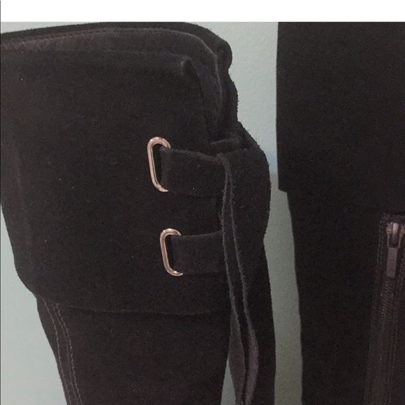 Geox suede black tall boots sz 36 - Picture 4 of 6
